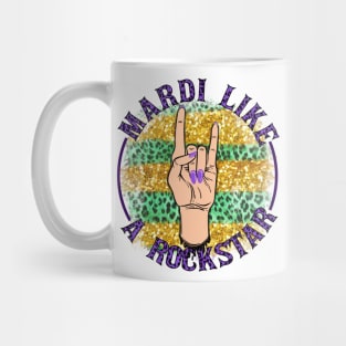 Mardi Gras Like A Rockstar Mug